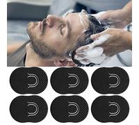 NSXAYIWE 6pcs Combsina tascabile portatile, pennello per shampoo portatile leggero, pennello per cuoio capelluto per capelli da viaggio per uomini (nero)