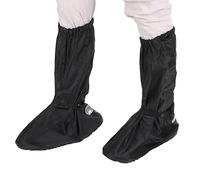 NSXAYIWE Copriscarpe, Copriscarpe Antipioggia Riutilizzabili in Tessuto Oxford con Striscia Riflettente, Fascia Elastica, Copristivali Antipioggia Antiscivolo per Uomo e Donna (l)