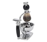 NSXAYIWE Kit Di Rasoi Di Sicurezza Kit Di Strumenti Di Rasatura Professionale Per Uomini Kit Di Rasatura 4 Pezzi Per Gli Uomini Piccolo Amico Marito Papà Regalo Di Compleanno Kit Di Rasatura Bagnato