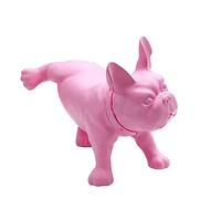 NSXBY Moderno Bulldog Francese Figura,Statua del Cane Pipì,Astratto Pipì Canine Statua Home Decor Resina Artigianato Moda Cucciolo Scultura Ornamenti d'Arte Regalo Commemorativo-C