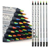 nsxsu 12 matite colorate 7 in 1, matite colorate in legno per bambini, matite colorate, matite colorate, forniture artistiche per adulti, disegno, schizzi, regali in classe, pre-temperate