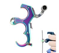 NSXVIF Grilletto Ausiliario per Arco Compound, Rilascio con 3-4 Dita e Pollice, Accessori per Adulti e Ragazzi per La Caccia e L'allenamento al Tiro(Color,Left)