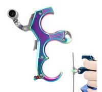 NSXVIF Grilletto Ausiliario per Arco Compound, Rilascio con 3-4 Dita e Pollice, Accessori per Adulti e Ragazzi per La Caccia e L'allenamento al Tiro(Color,Right)