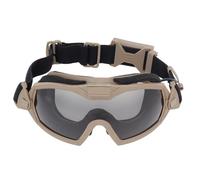 NSXVIF Occhiali Tattici per Softair, Accessori Tattici per Elmetti, Antiappannamento e Antigraffio, per Softair Paintball e Caccia All'aperto(Brown)