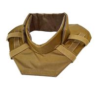 NSXVIF Protezione Tattica per Il Collo, Protezione per Il Colletto, Attrezzatura di Protezione per Softair, Accessori Regolabili per La Protezione del Collo(Brown)