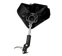 NSXVIF Rilascio per Arco da Tiro con L'Arco, Ganascia Girevole a 360 Gradi, Ausili di Rilascio con Cinturino in Pelle Regolabile, Accessori per Il Tiro con L'Arco Compound da Caccia(Black)