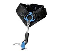 NSXVIF Rilascio per Arco da Tiro con L'Arco, Ganascia Girevole a 360 Gradi, Ausili di Rilascio con Cinturino in Pelle Regolabile, Accessori per Il Tiro con L'Arco Compound da Caccia(Blue)
