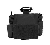 NSXVIF Tasca Tattica Molle per Caricatori, Tasca Multiuso Avvolgibile con Cordino per Caricatori, Borsa da Cintura Pieghevole per Il Tiro Al Poligono, Cintura da Combattimento(Black)