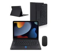 Nsyee Custodia per tastiera da 10,2" e 10,5" con touchpad e mouse, tastiera Bluetooth e mouse wireless per 10,2 pollici 9a 2021/8a 2020/7a generazione 2019, iPad Air 3 2019, iPad Pro 2017 da 10,5