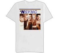 NSYNC Split Foto Boy Band Adolescente Pop Dance Club 90s Musica Uomo T Shirt