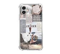 Nsyosio Jesus Quotes - Custodia per iPhone 11, motivo: versi della Bibbia cristiana, per uomini e donne, esclusiva custodia protettiva in TPU, compatibile con iPhone 11