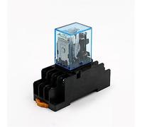 NSZVYJFBQ 1 Pz MY4NJ Elettronico Micro Mini Relè Elettromagnetico 5A 14PIN Bobina 4 DPDT con Base Presa PYF14A DC12V 24 V AC110V 220 V LED(AC 220V)