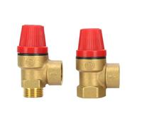 NSZVYJFBQ 1 valvola di Sicurezza in Ottone, Interruttore di Scarico for scaldabagno Solare, Filo Interno ed Esterno, valvola di Sicurezza in Ottone da 1/2" a 3/4"(1/2",Female Female_3BAR)