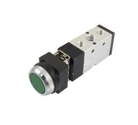 NSZVYJFBQ Interruttore valvola pneumatica MV522PP 12mm filettato 2 Posizioni 5 Vie Verde Pulsante Piatto valvola Meccanica Aria