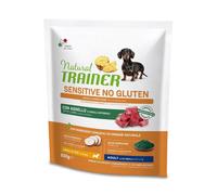 Natural Trainer Sensitive No Gluten Mini Adult con Agnello - 800 gr - Crocchette Monoproteiche Cane - 1° ORDINE? scegli lo sconto BZR5 / BZR20 + 200 punti fedeltà