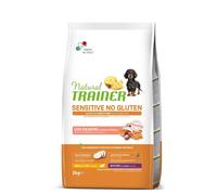 Natural Trainer Sensitive Mature Senza Glutine Crocchette Al Salmone Per Cani Senior Taglia Mini Sacco 2kg