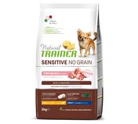 Natural Trainer Sensitive No Grain Small & Toy Adult Con Maiale Per Cani Toy 2kg