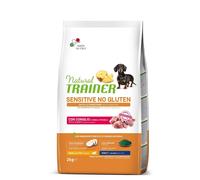 Natural Trainer Sensitive No Gluten Cibo per Cani Adulti Small&Toy con Coniglio e Cereali Integrali - 2kg