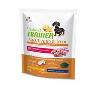 Natural Trainer Sensitive No Gluten Adult Small e Toy con Coniglio - 800 gr - Croccantini per cani - 1° ORDINE? scegli lo sconto BZR5 / BZR20 + 200 punti fedeltà