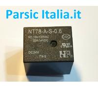 NT78-A-S-0.6 RELAY DC 24V 10A /120VAC 20A/14VDC 15,7x12,3x14mm 4PIN ( = 10PEZZI)