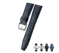 NTALJC 20 mm 21 mm 2 mm di pelle di orologio in pelle genuina adatta per la cinturino per cereali blu blu marrone nero blu nero