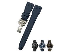 NTALJC 21mm 20mm 22mm Nylon Calfskin Watchband Fit for IWC Big Pilot IW377714 Mark18 SPITFIRE Nylon Real Leather Strap