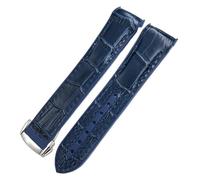 NTALJC 22 mm 21mm 20 mm Nuovo tessuto in tessuto in nylon Cowhide Composite Gubba in gomma Fit per cinturino da orologio Omega 300 Planet Ocean 600