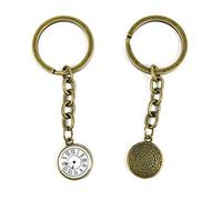 NTALJC 50 pezzi Antique toni di bronzo portachia clinico di gioielli fornitori di corsi d'appalto x3pw6m orologio da tasca