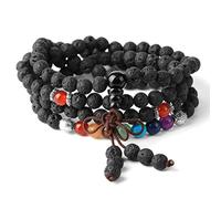 NTALJC 7 Buddhismo tibetano naturale perle a sospensione regolabile in rilievo gioielli reiki per WO