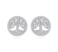 NTALJC Animal Earrings Silver Cat/Pig/Dinosaur/Cow/Frog/Hedgehog/Turtle Stud Earrings Cute Animal Jewellery Gifts for Women Girls