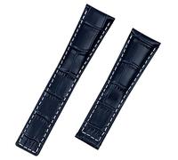 NTALJC Bracelet de montre en cuir de vache véritable 20 mm 22 m pour bracelet pour montre Heuer Carrera Monaco Aquaracer Boucle pliable