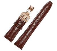 NTALJC Canda di orologi in pelle Compatibile per cinghie di ricambio IWC Classic Alligator Texture 20mm 21mm 22mm per IWC Big Pilot Spitfire Gun IW5009 IW3777 Rivets Cowhide Watch Cingcio