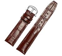 NTALJC Canda di orologi in pelle compatibile per i cinturini di ricambio IWC Classic Alligator Texture 20mm 21mm 22mm per IWC Big Pilot Spitfire Gun IW5009 IW3777 Rivets Cowhide Watch Cingcio