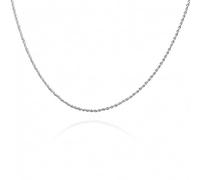 NTALJC Catena di corda da 2 mm per collana a sospensione Donne e uomini gioielli in argento sterling da 40-60 cm Collana a catena contorta