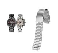 NTALJC Cinghia d'acciaio Notch per Timex Tide Expedition Mariner T2N721 TW2V49000 Watch Band Accessorio