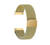 NTALJC Cinghia di orologio adatto per cinturino in acciaio inossidabile a rete da 20 mm, anello a colori, polso magnetico