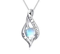 NTALJC Collana in pietra di luna per donne Silver Tree of Life Collana Teachroppente Gioielli Regali di compleanno di gioielli per sorella figlia figlia amica