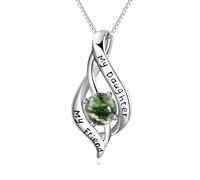 NTALJC Collana in pietra di luna per donne Silver Tree of Life Collana Teachroppente Gioielli Regali di compleanno di gioielli per sorella figlia figlia amica