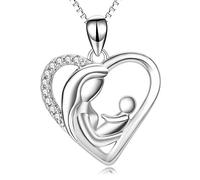 NTALJC Collana in pietra di luna per donne Silver Tree of Life Collana Teachroppente Gioielli Regali di compleanno di gioielli per sorella figlia figlia amica