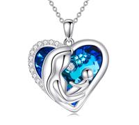 NTALJC Collana in pietra di luna per donne Silver Tree of Life Collana Teachroppente Gioielli Regali di compleanno di gioielli per sorella figlia figlia amica