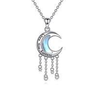 NTALJC Collana lunare Crescent Crescent Moon Serbone Star Charm Pentagram collana per donne