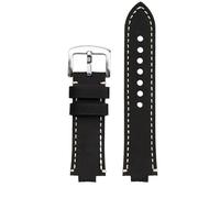 NTALJC Convex Mouth Wristband For ORIS Diving AQUIS 733 7730 7740 Men's Watch Strap