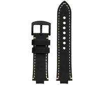 NTALJC Convex Mouth Wristband For ORIS Diving AQUIS 733 7730 7740 Men's Watch Strap