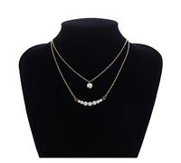 NTALJC Gioielli/collane a strati Short Choker per perle bianche da donna Regali per girocollo da sposa.