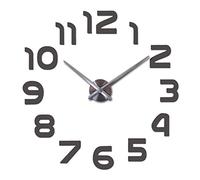 NTALJC Home decoration Top fashion wall clock pared quartz watch modern diy clocks living room large decorative horloge murale stickers Durable (Color : Red, Sheet Size : 37 inch) (Dark Gray 27 inc
