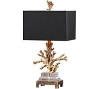 NTALJC Lampada da scrivania American Luxury a forma di corallo in resina Crystal Light Creative Hotel Study Room Room House Restauranti Tavolo da caffè Villa Club Decoratlighting Freet (Brown)