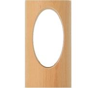 NTALJC Lampada da tavolo comodino in legno con porto USB Dimmettibile scrivania a LED rotonda per il soggiorno Home Office