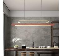 NTALJC Lampadari,Nord Europa Moderno Tutto Bronzo Stile Cinese Led Ristorante Luci Striscia Luminosa Lunga/a/L73Cm,Plafoniera