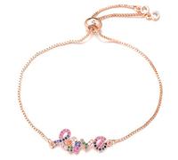 NTALJC Lettera d'amore multi-zircone Bracciale coppia di nozze catena Charm Bracciale femminile
