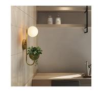 NTALJC Luce a parete a sfera di vetro retrò LED LAD LAMPAGGIO PIANTO FASSO IL RISTATO INCONTRI DI ALIMENTAZIONE SCANDINAVO DESIGN LAMPAGNO DELLA VERIGLIE, LAW LUME DELLA parete